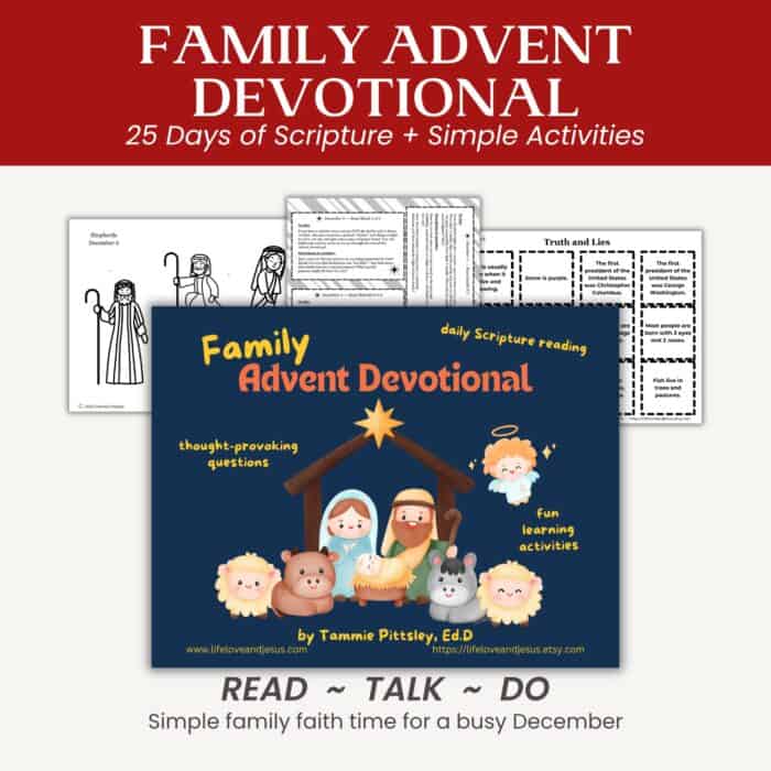 advent devotional with activities and questions for families with children of all ages